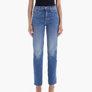 Sz 28 Mother High Waisted Double Hiker Skimp in Love Bombs button fly